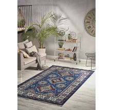 Tapis oriental ornement bleu rouge 200x300cm