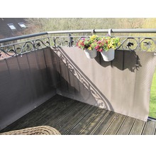 Balkonbespannung videx Rattan 90 x 300 cm mocca/anthrazit