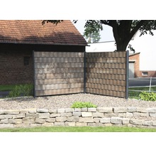 Sichtschutzstreifen Vint 9,5 x 200 cm dunkel-braun gestreift