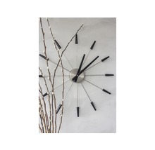 Horloge murale Plug Inn noir Ø 58 cm