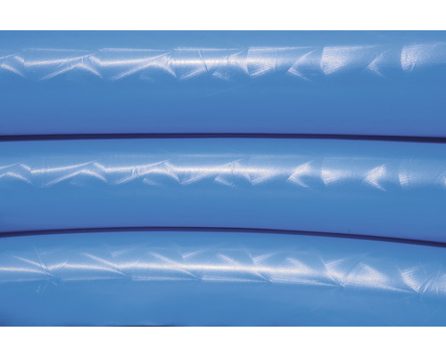 Gros plan d''une bâche de piscine bleue