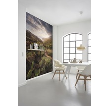 Esszimmer mit Fototapete einer Berglandschaft mit Kakteen