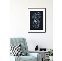 Image murale encadrée avec illustration stylisée de Jasmine