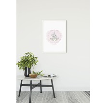 Cadre décoratif avec motif de lapin au mur