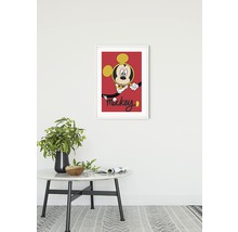 Gerahmtes Mickey Mouse Poster an der Wand
