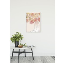 Tableau mural décoratif avec une princesse de conte de fées et des roses