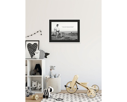 Chambre d''enfant décorative avec une photo murale Star Wars avec citation