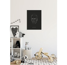 Chambre d''enfant avec étagère pour enfants, jouets et poster avec portrait