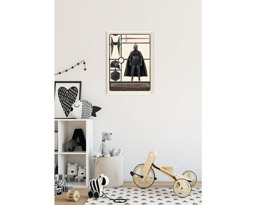 Peinture murale décorative Kylo Ren dans la chambre d''enfants.
