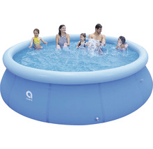 Ensemble de piscine hors sol à pose rapide PVC ronde Ø 360x76 cm avec épurateur à cartouche bleu-thumb-2