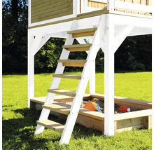 Cabane de jeux en bois avec échelle et bac à sable