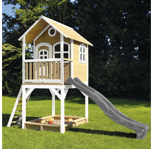 Cabane de jeux avec toboggan et bac à sable pour le jardin