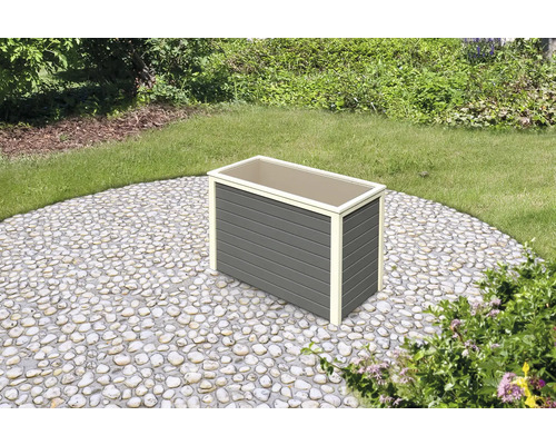 Rechteckiger Pflanzkasten für den Garten