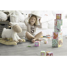 Sol PVC Primetex 2200 Noma Cloud gris largeur 200 cm (au mètre)