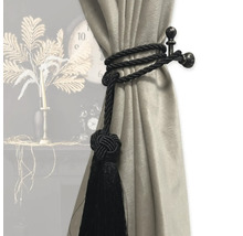 Gland décoratif avec cordon et support pour fixer un rideau