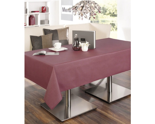 Tischdecke Oslo burgund Ø 140 cm