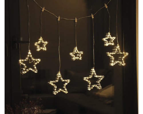 Guirlande lumineuse étoiles Lafiora 180 LED couleur d'éclairage blanc chaud