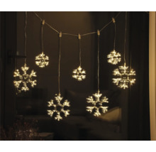 Lichterkette mit Schneeflocken für den Innenbereich