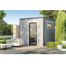 Gartenhaus weka S 445 Gr. 1 inkl. Fußboden 250 x 254,1 cm hellgrau