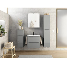 Spiegelschrank NOBILIA Programm 1-6 164 60 x 21 x 72 cm grau LED IP 44