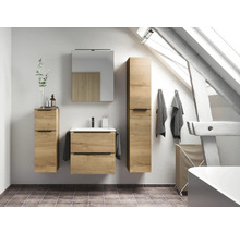 Armoire de toilette NOBILIA programme 1-6 166 60 x 21 x 72 cm chêne clair LED IP 44