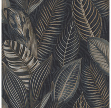 Papier peint avec motif de feuilles tropicales