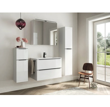 Spiegelschrank NOBILIA Programm 1-6 170 80 x 21 x 72 cm weiß hochglanz LED IP 44