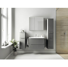 Spiegelschrank NOBILIA Programm 1-6 173 80 x 21 x 72 cm grau LED IP 44
