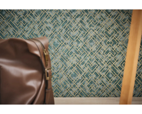 Papier peint décoratif avec motif géométrique