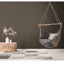 Hängesessel mit Kissen, Teppich und Dekoration in einem Zimmer