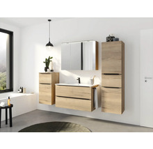 Armoire de toilette NOBILIA programme 1-6 182 100 x 21 x 72 cm chêne clair LED IP 44