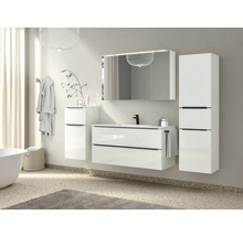 Spiegelschrank NOBILIA Programm 1-6 186 120 x 21 x 72 cm weiß hochglanz LED IP 44