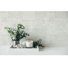 Papier peint intissé 39066-2 Maison Charme Retro Patchwork gris