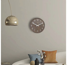 Horloge murale Precious noyer bois clair Ø 50 cm