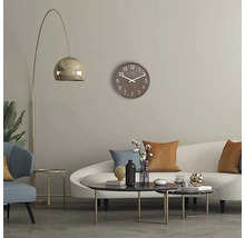 Horloge murale Precious noyer bois clair Ø 50 cm