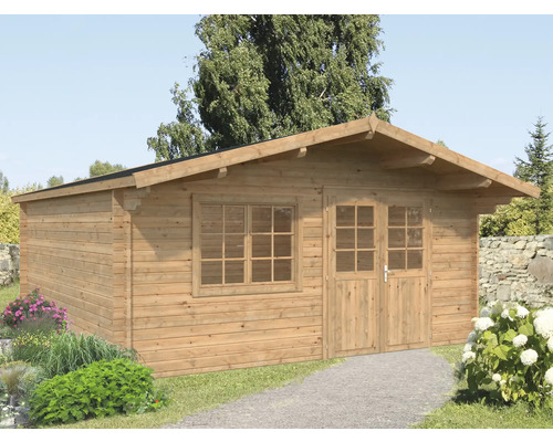 Gartenhaus Palmako Britta 22,3 m² 516 x 590 cm Tauchimprägniert braun