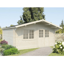 Gartenhaus aus Holz mit Fenster und Doppeltür