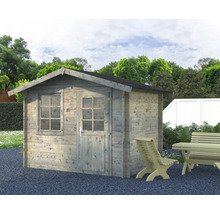 Abri de jardin Palmako Klara 4,7 m² 335 x 234 cm imprégné par immersion gris