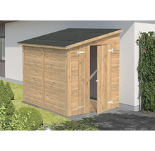 Holz Geräteschuppen mit Pultdach und Doppeltür im Garten