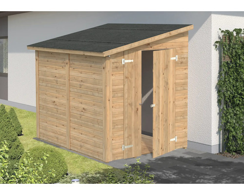 Abri de jardin Palmako Mia 3,6 m² avec plancher 244 x 178 cm imprégné par immersion marron