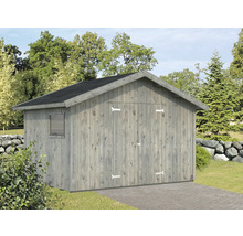 Gerätehaus Palmako Nils 16 mm inkl. Fußboden 392 x 289 cm tauchgrundiert grau