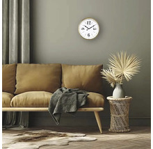 Horloge murale Classic métal or blanc Ø 39 cm