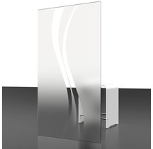 Duschtür mit Seitenwand SCHULTE Alexa Style 2.0 ExpressPlus 80 x 80 cm Profil aluminium Glasdekor Liane schmutzabweisende Glasbeschichtung Türanschlag links Türanschlag rechts