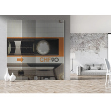 Dekoratives Wandbild mit Kassettenmotiv für den Innenbereich