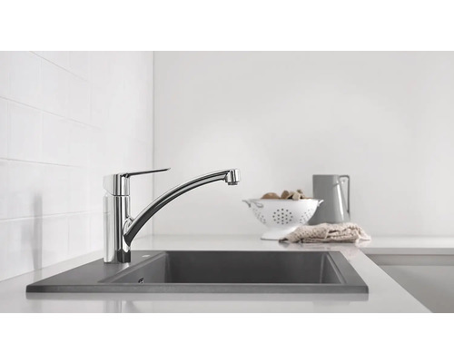 Mitigeur de cuisine GROHE Start 2021 supersteel mat 32441 - HORNBACH  Luxembourg