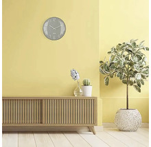 Horloge murale Shade verre bombé plastique gris Ø 35 cm