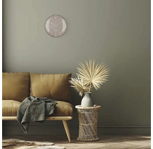 Horloge murale Shade verre bombé plastique rose Ø 35 cm