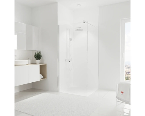 Kit de Panneau mural de douche SCHULTE ExpressPlus DecoDesign angle couleur blanc 255 x 90 cm avec kit de profilés EP1900915 04