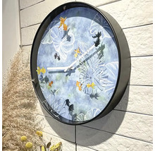 Horloge murale Pfund plastique bleu Ø 30 cm