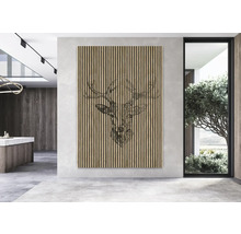 Akustikpaneel digital bedruckt Deer 1 2400 x 1693 x 19 mm Set = 3 Einzelpaneele